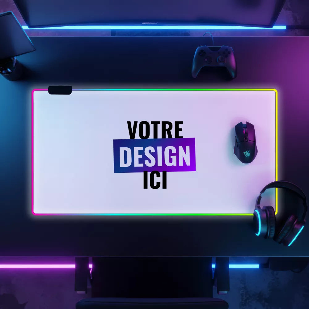 Tapis de souris personnalisé RGB
