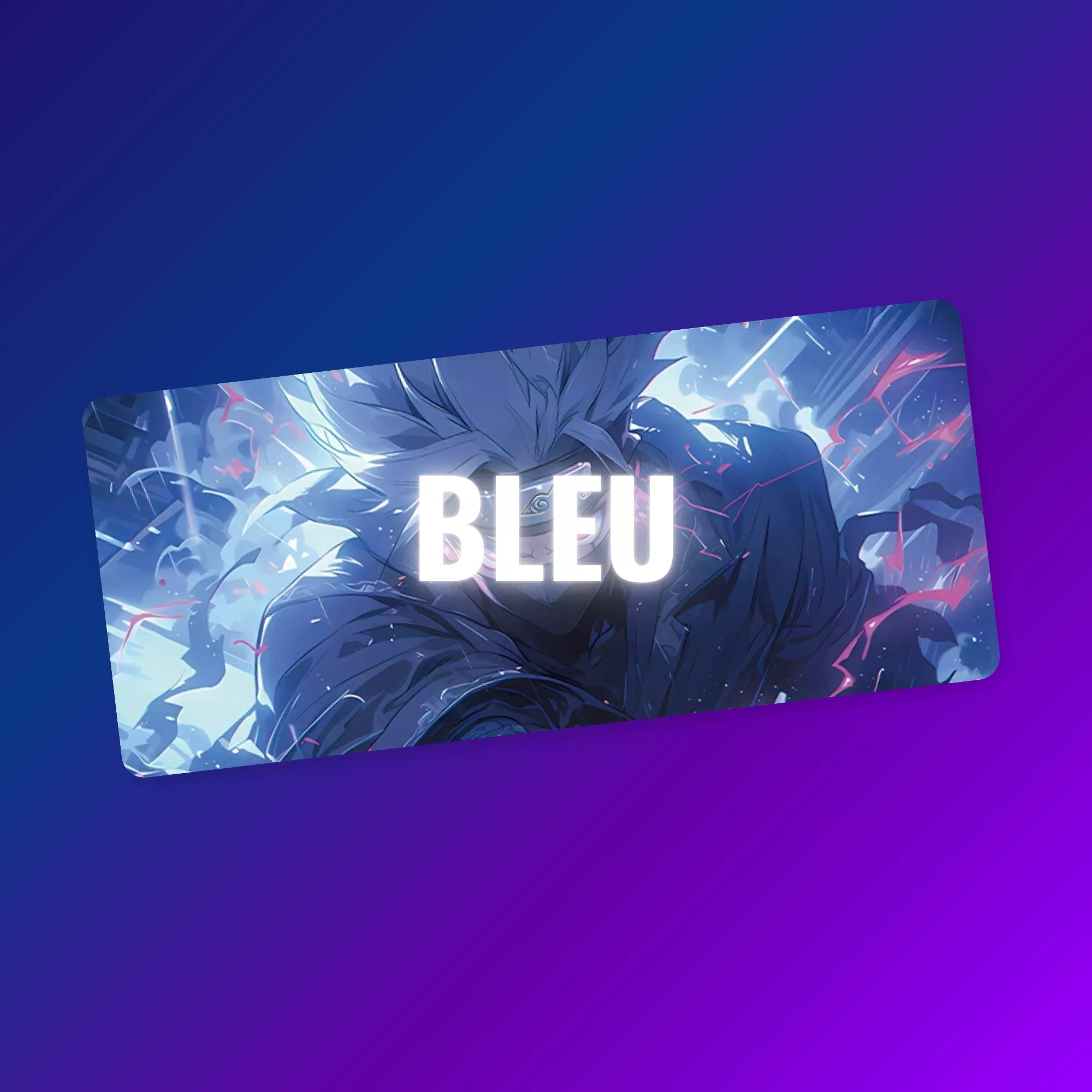 Collection grand tapis de souris bleu