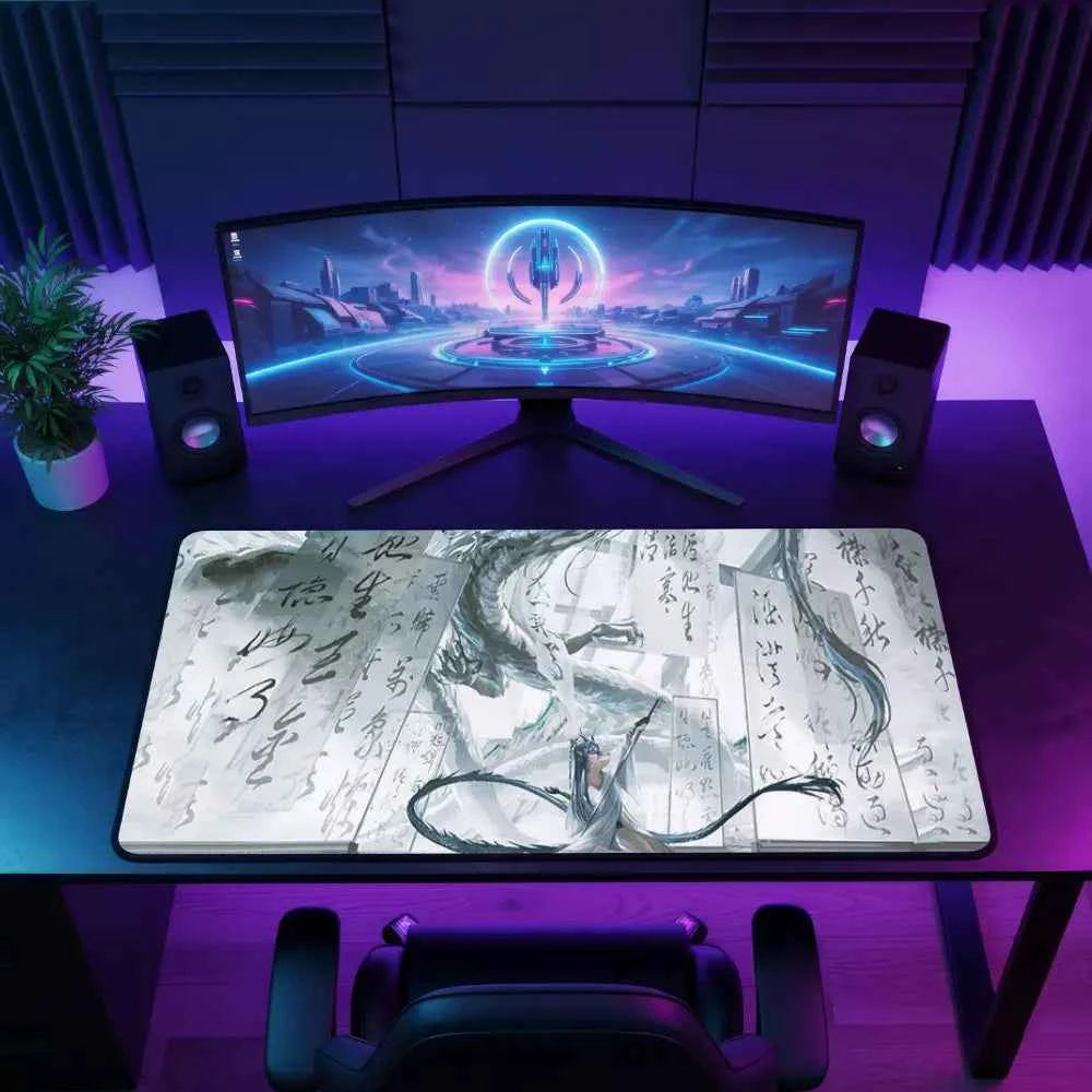 Grand tapis de souris anime dragon