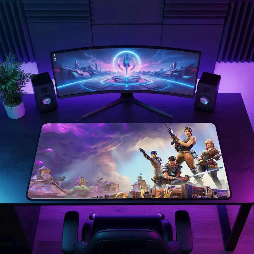 Grand tapis de souris gamer - Fortnite Tempête