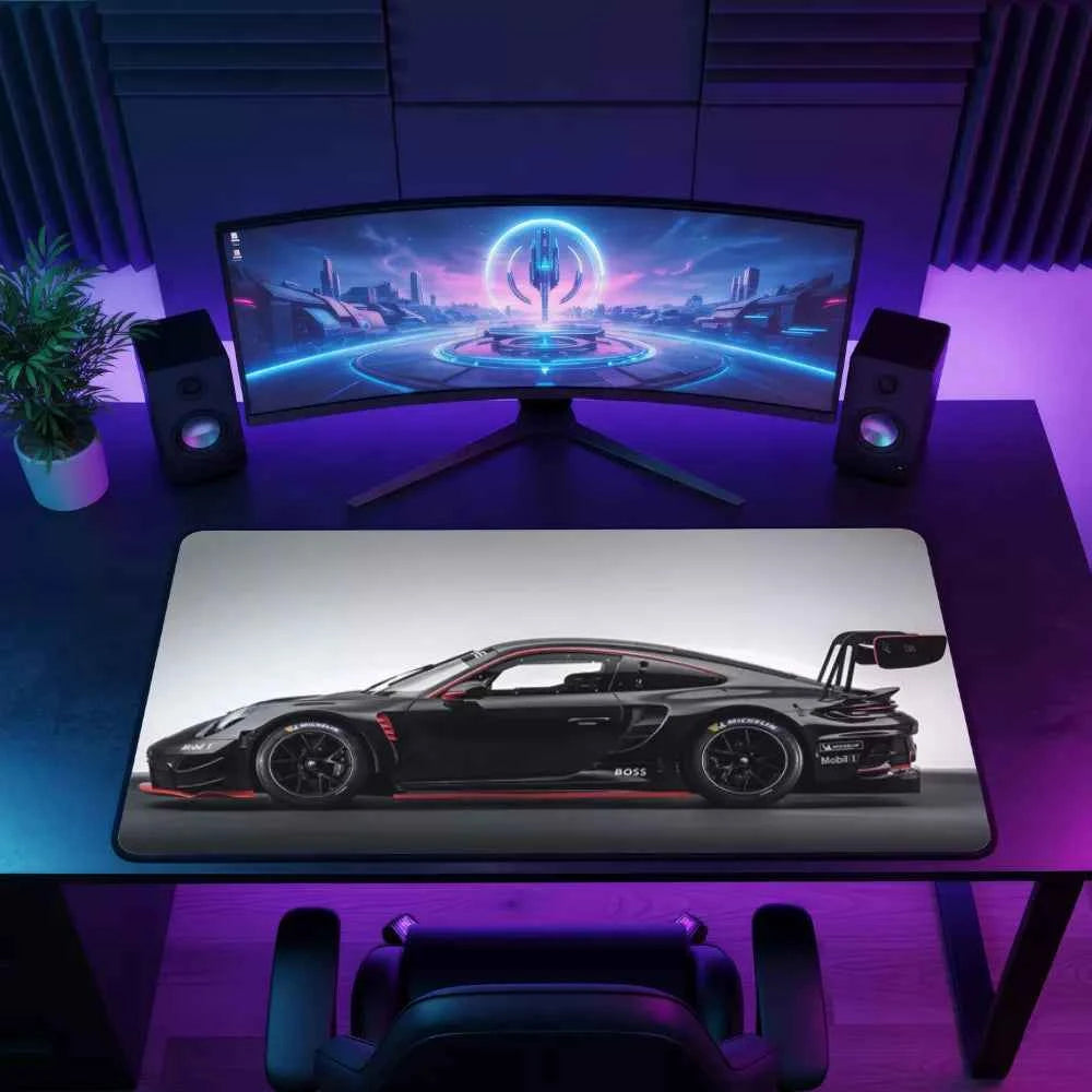 Tapis de souris XL - Porsche noir