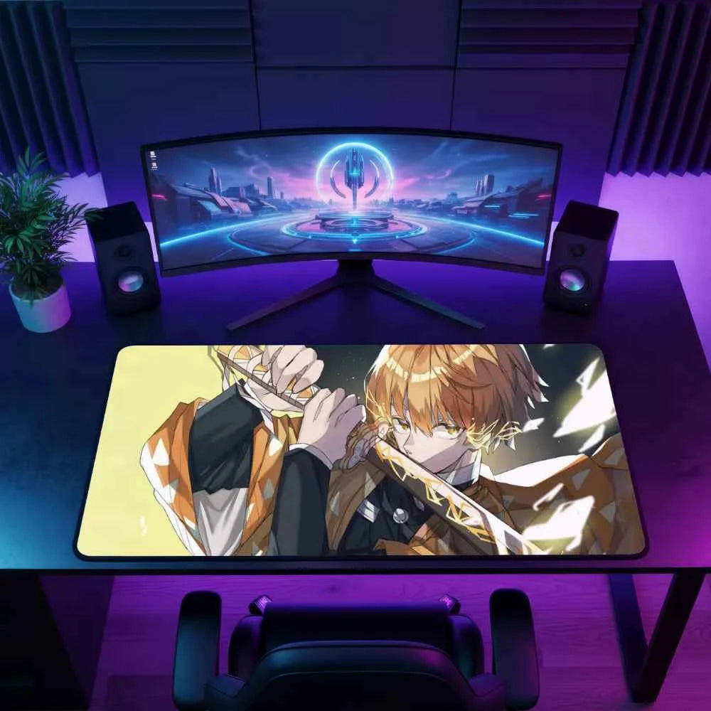 Tapis de souris anime xxl Demon Slayer - Zenitsu