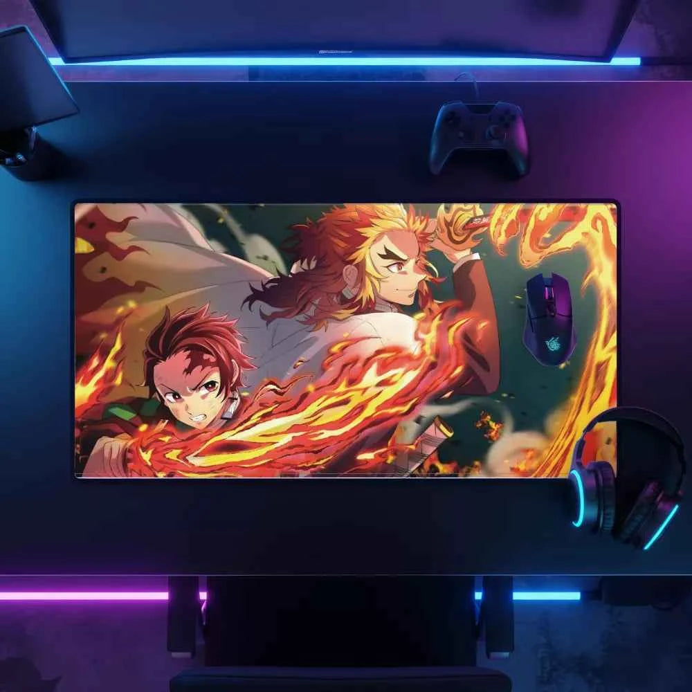 Meilleur tapis de souris Demon Slayer Flamme