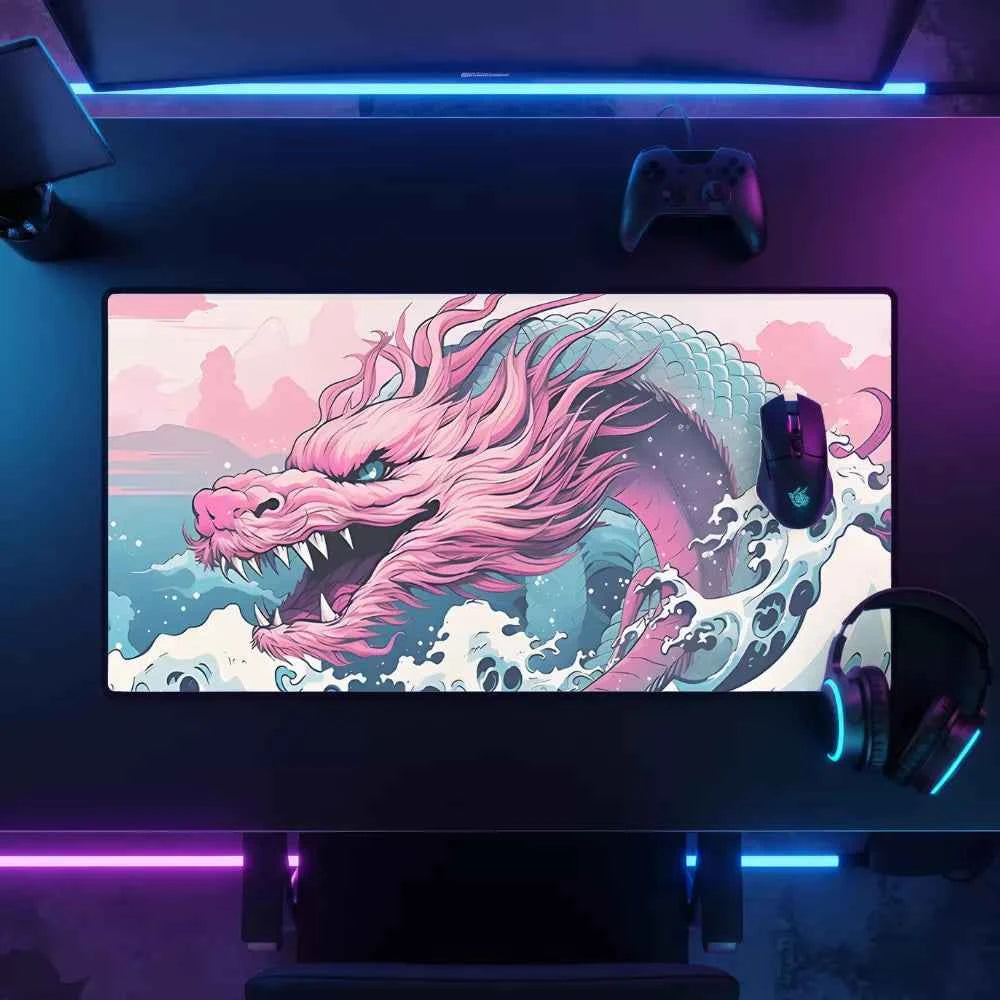 Meilleur tapis de souris Dragon rose