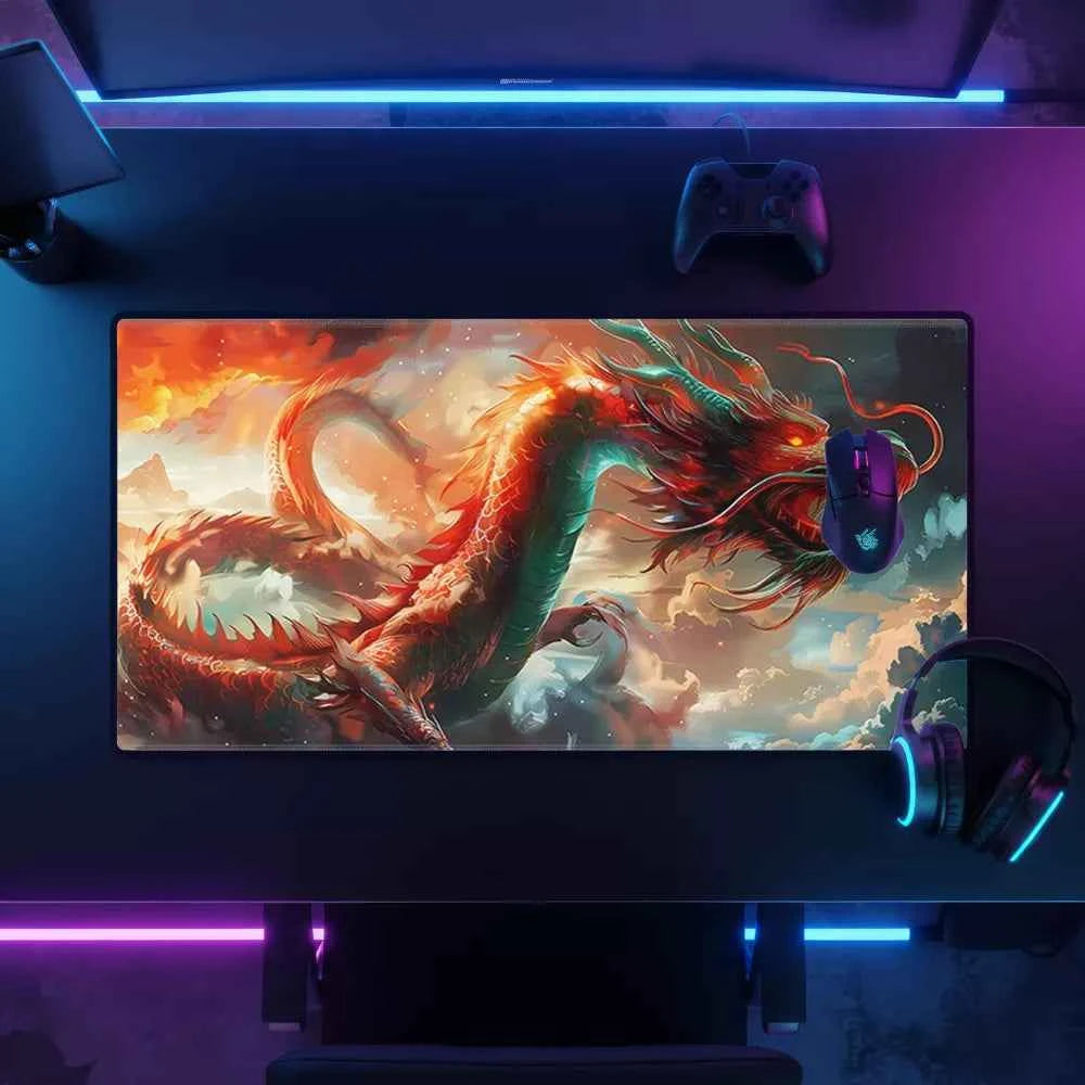 Meilleur tapis de souris Dragon rouge
