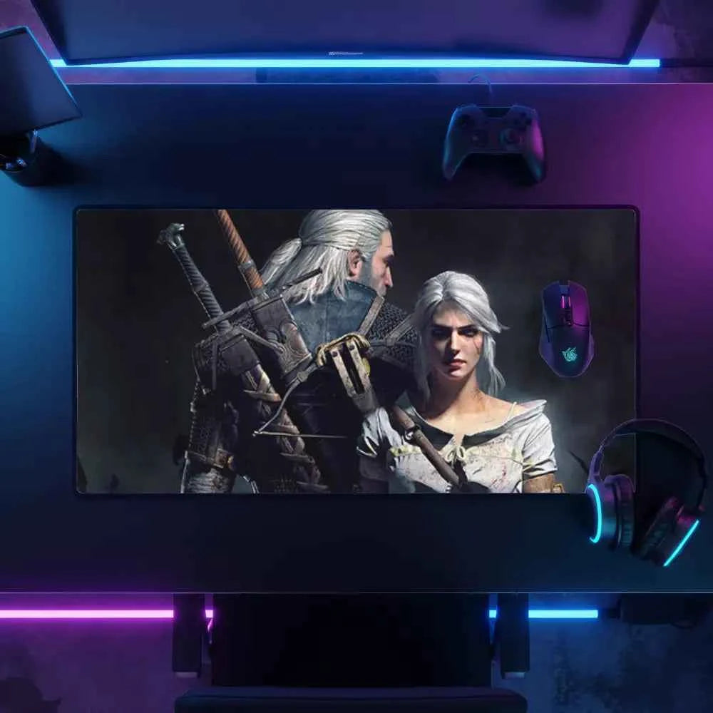 meilleur tapis de souris Geralt et Ciri