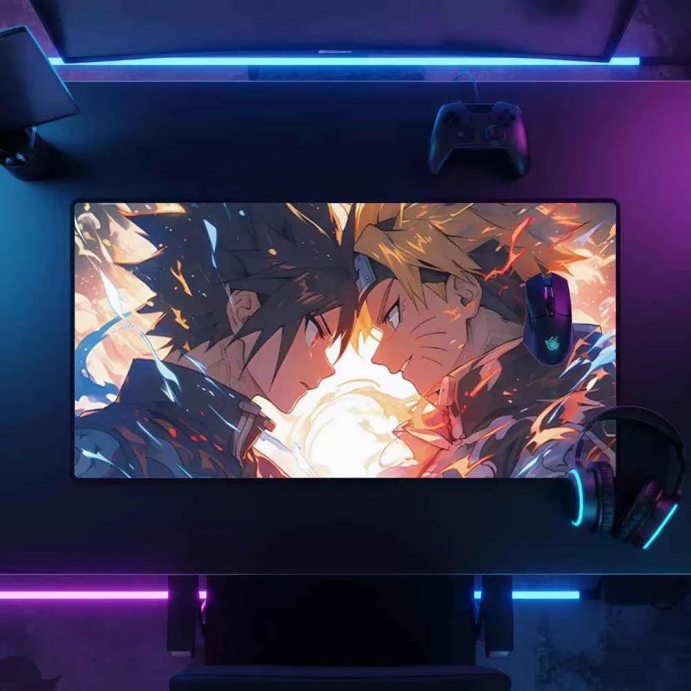 Set up Tapis de souris xxl Naruto Sasuke vs Naruto