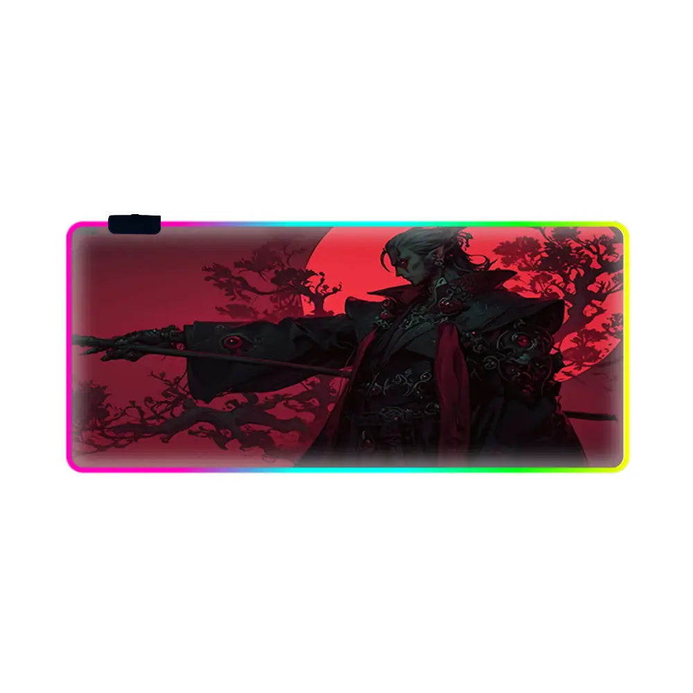 tapi de souri gamer neon vampire rouge