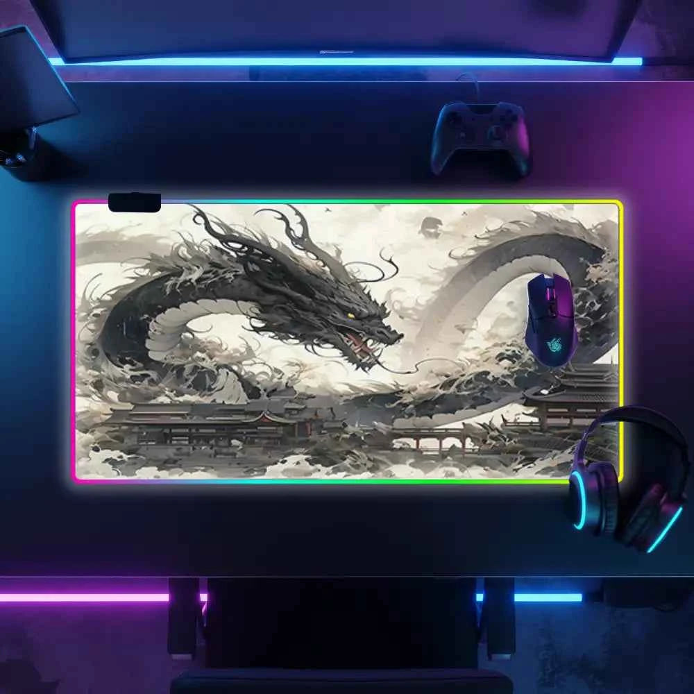 Tapi de souri gaming rgb dragon celeste japon