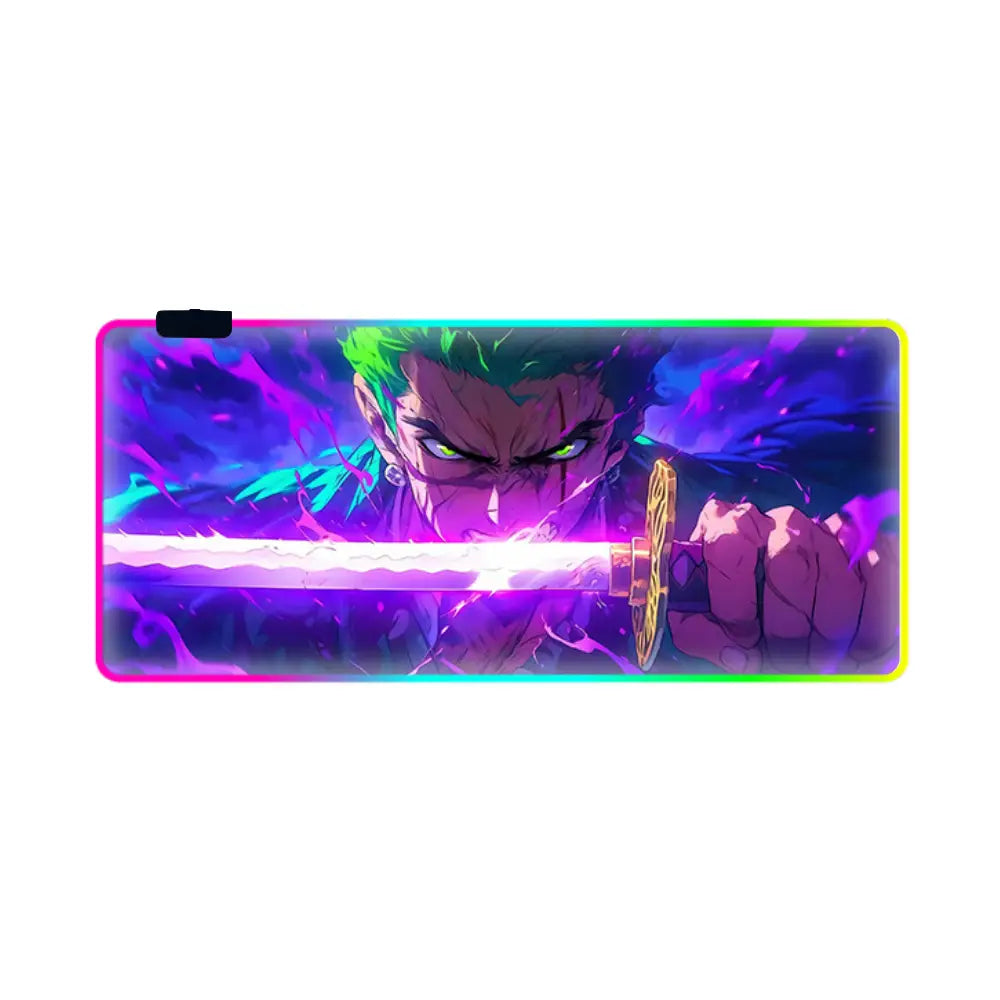 Tapi de souri led zoro avec une epee