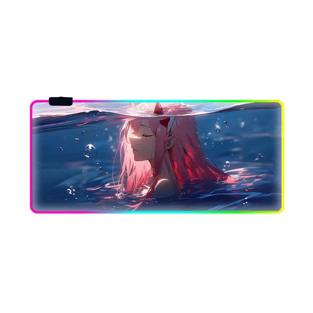 Tapi de souri lumineux zero two dans l eau