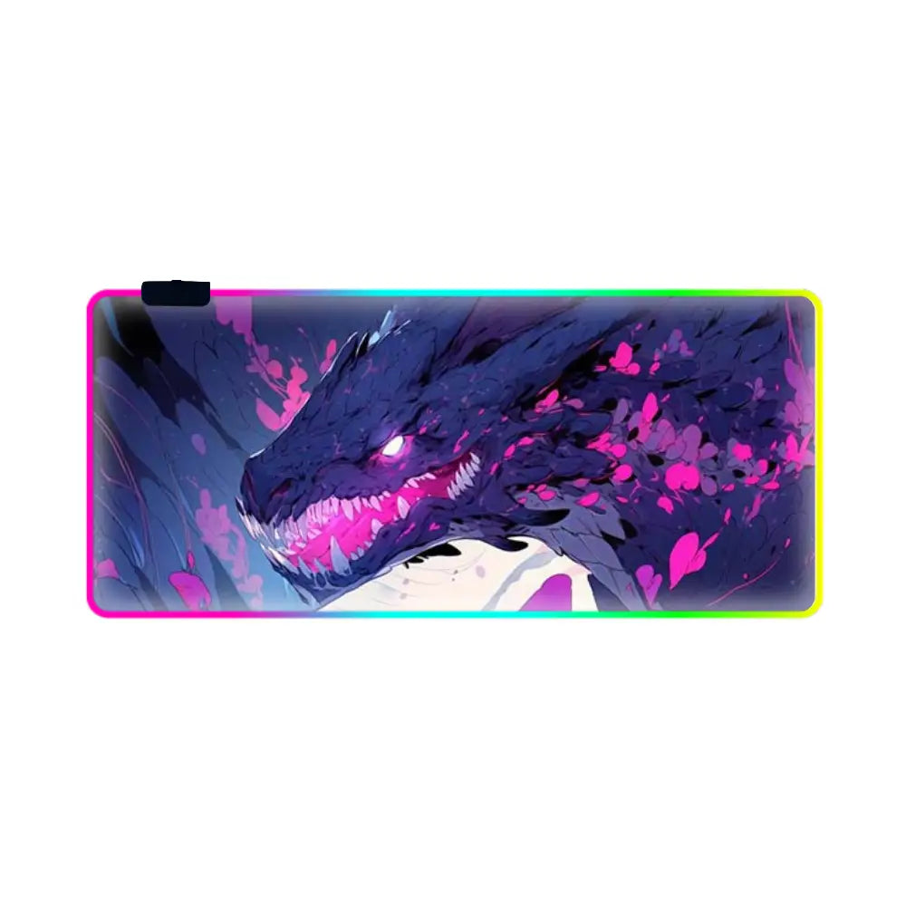 tapis de souris neon dragon violet