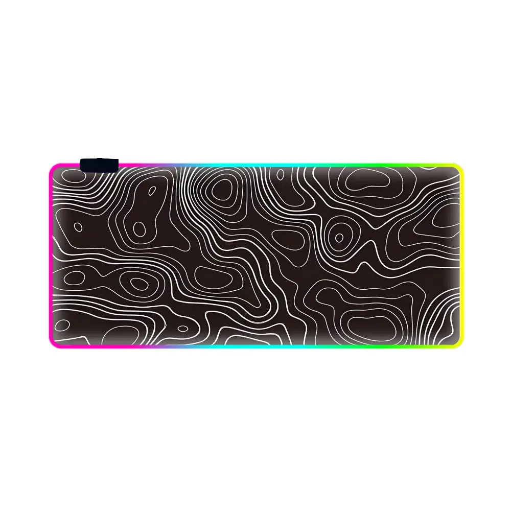 tapi de souri rgb xxl topographique noir
