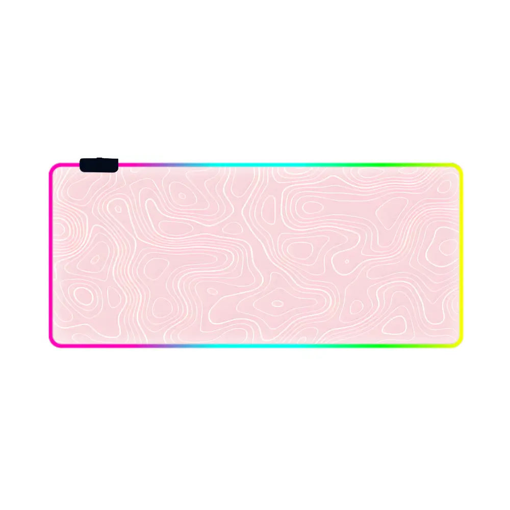 tapi de souri xxl rgb topographique rose