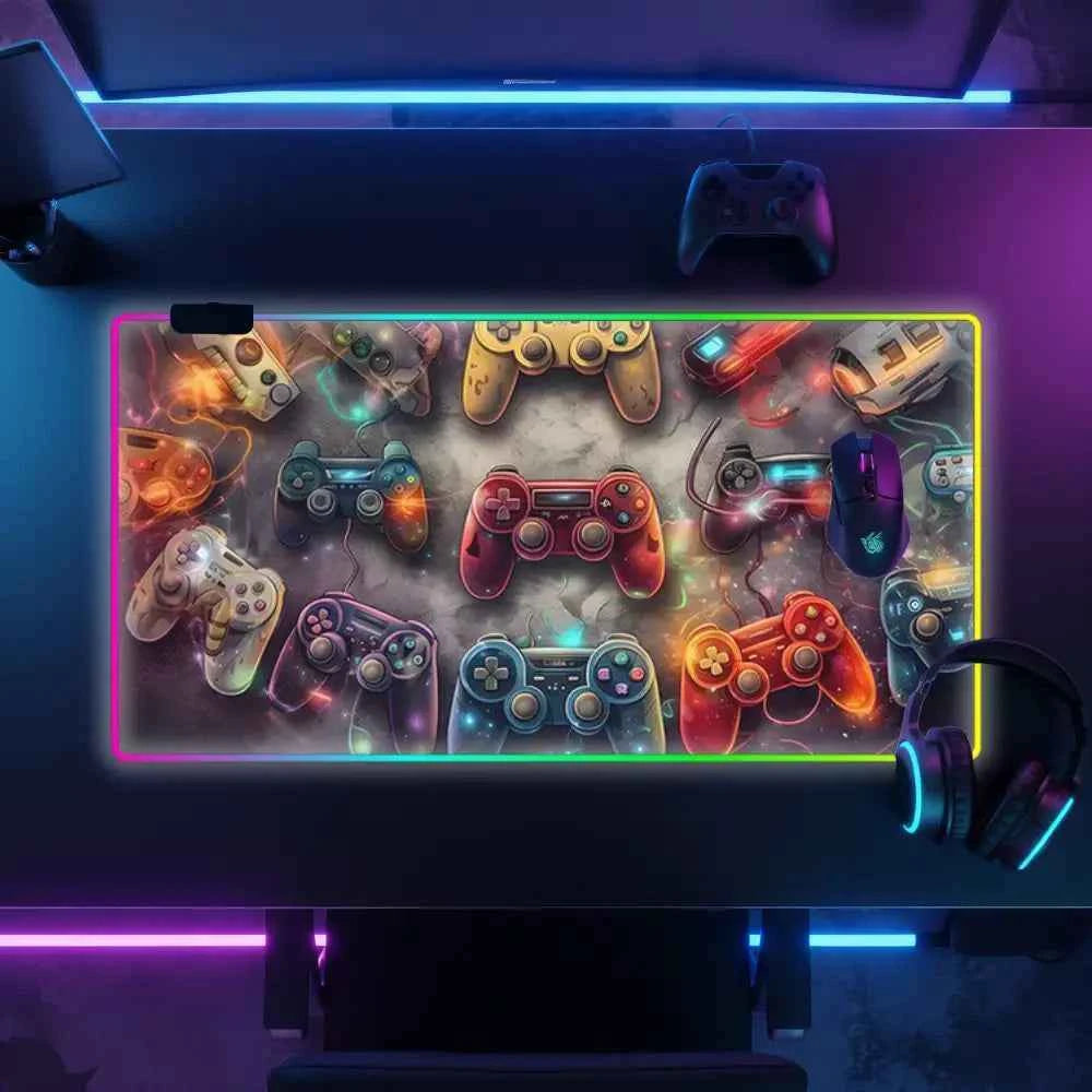 Tapie de souri xxl rgb multiples manettes