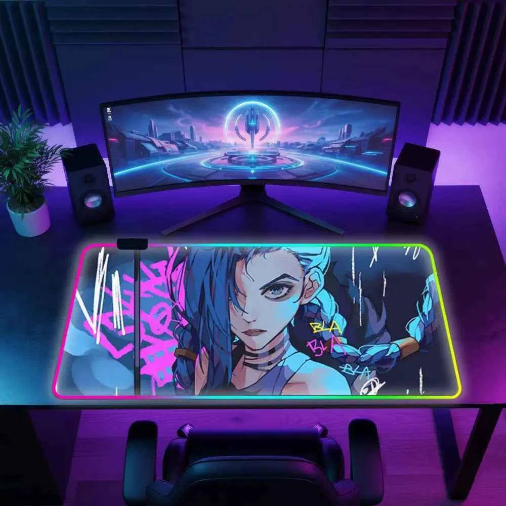 Tapie de souris rgb jinx arcane