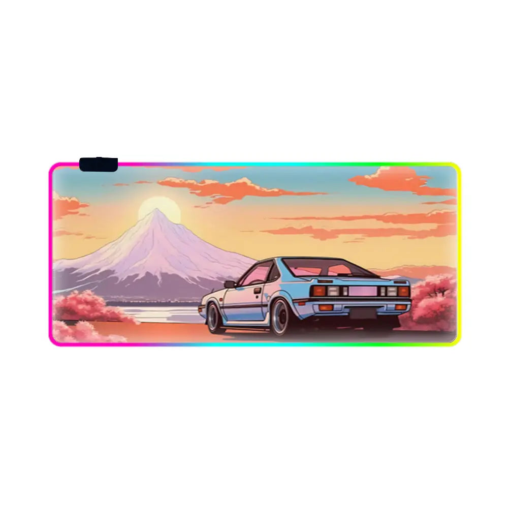 Tapis de souris RGB toyota face au mont fuji