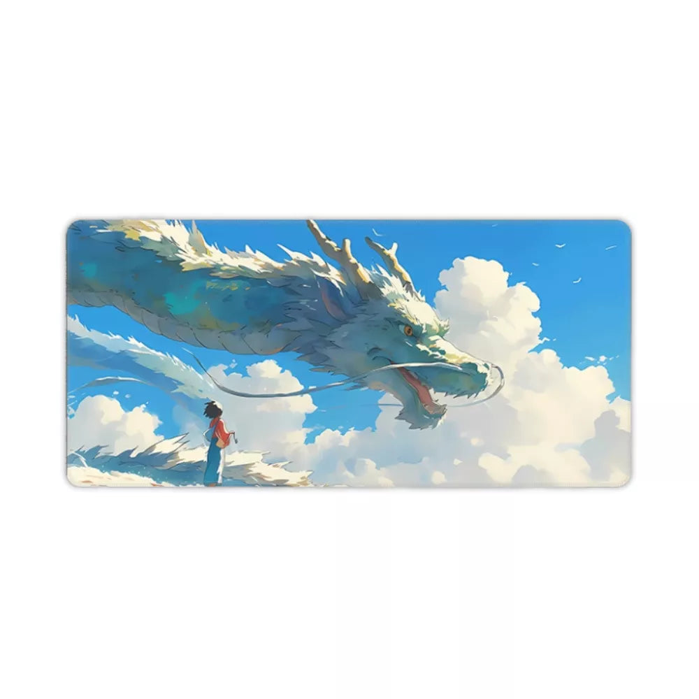 Tapis de souris XXL Japon Dragon bleu