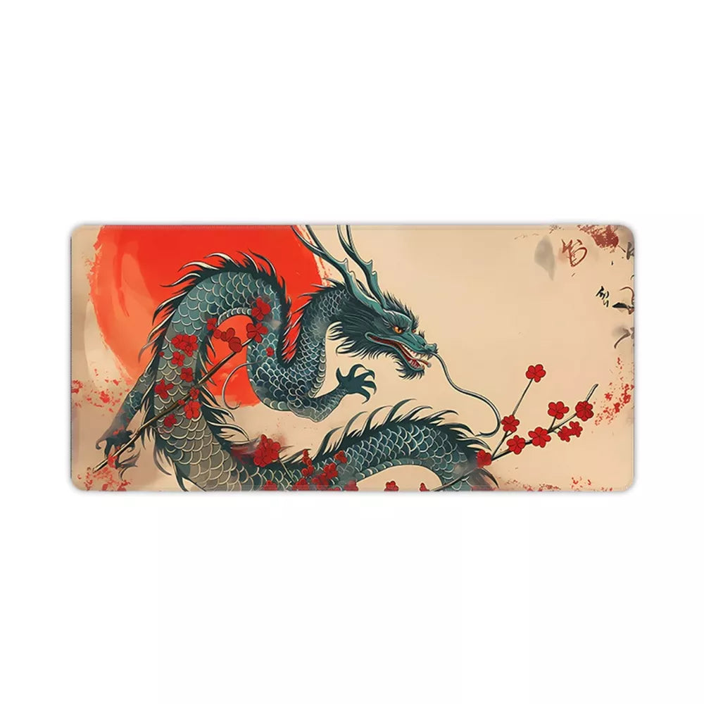 Tapis de souris XXL Japon Dragon soleil levant