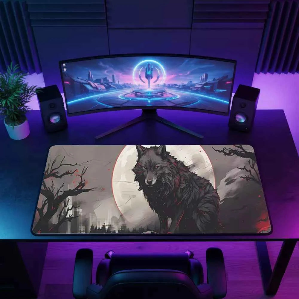 Tapis de souris XXL Japon Loup