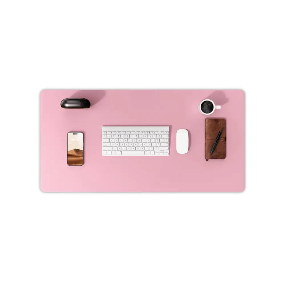 tapis de souris cuir rose xl