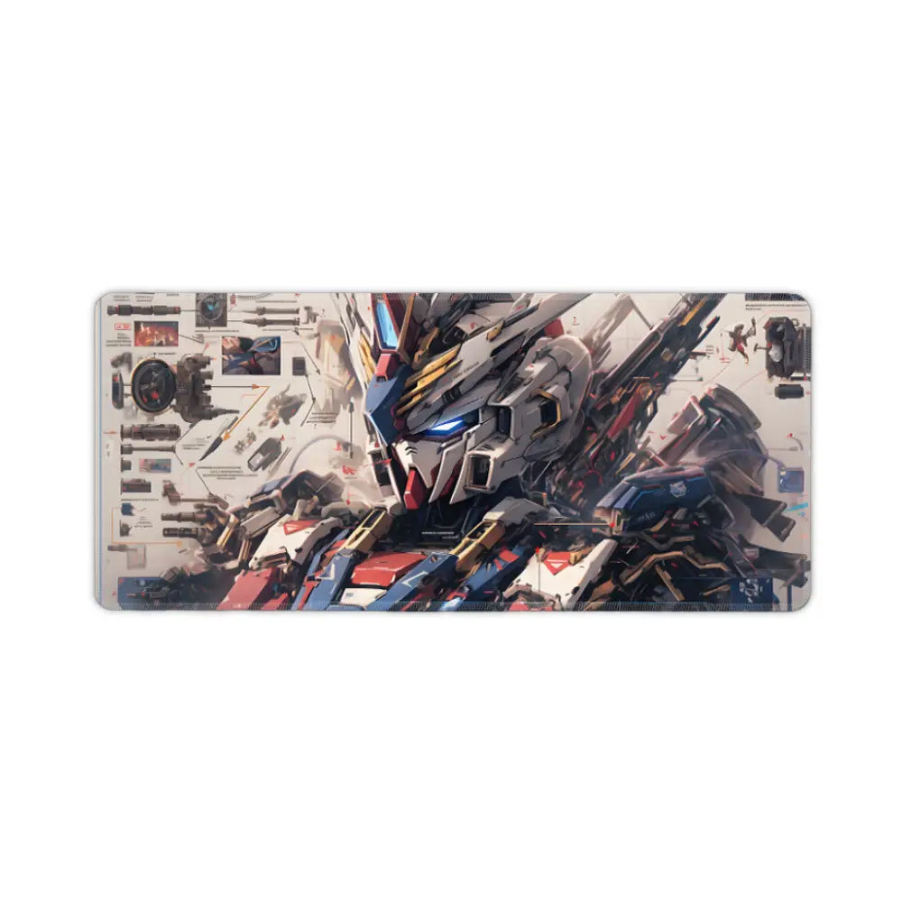 Tapis de souris de gamer Mecha, grande taille et motifs détaillés