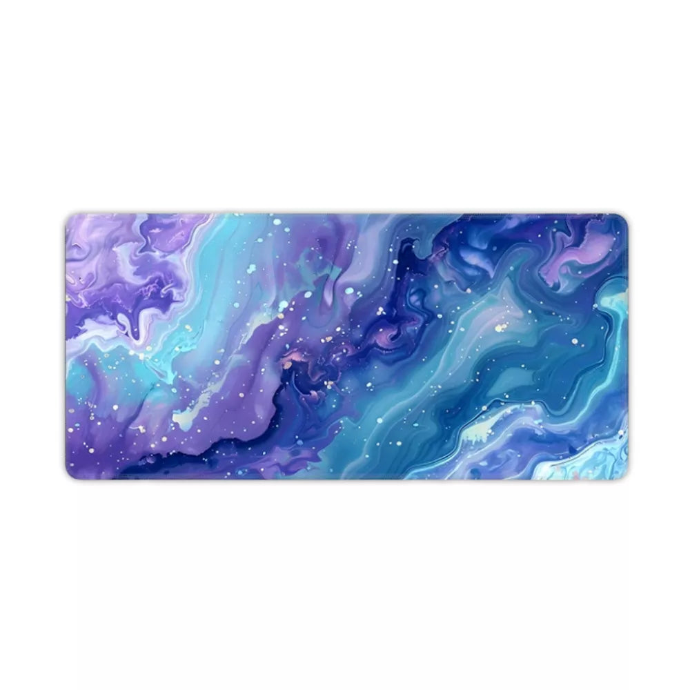Tapis de souris design bleu et violet 900x400