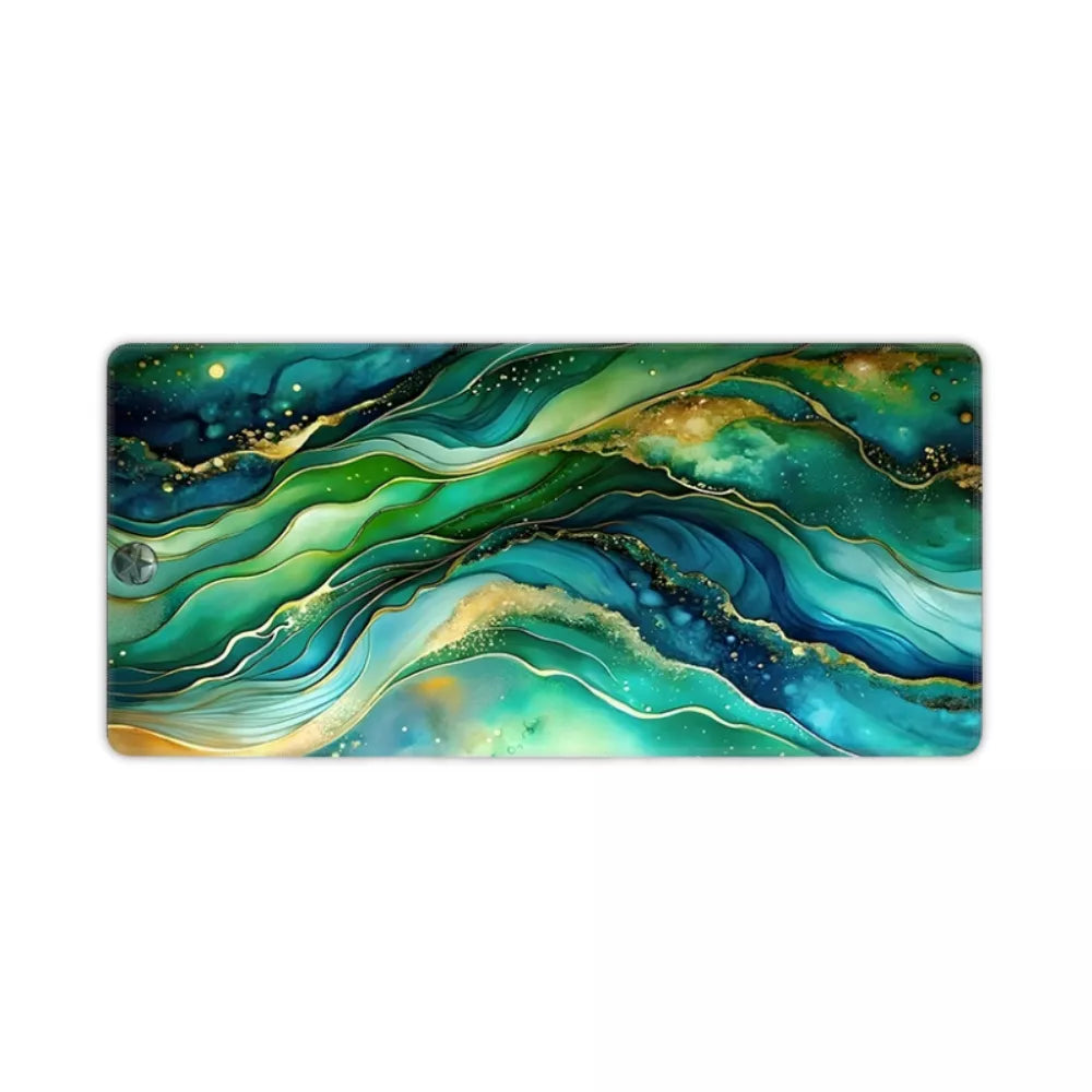 Tapis de souris vert motif artistique pour gamer