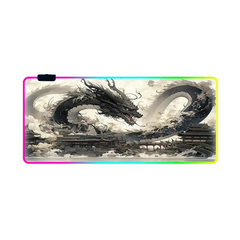tapis de souris gamer rgb dragon celeste japon