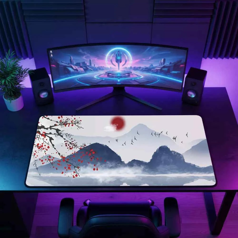 Tapis de souris Japon - Lune Rouge