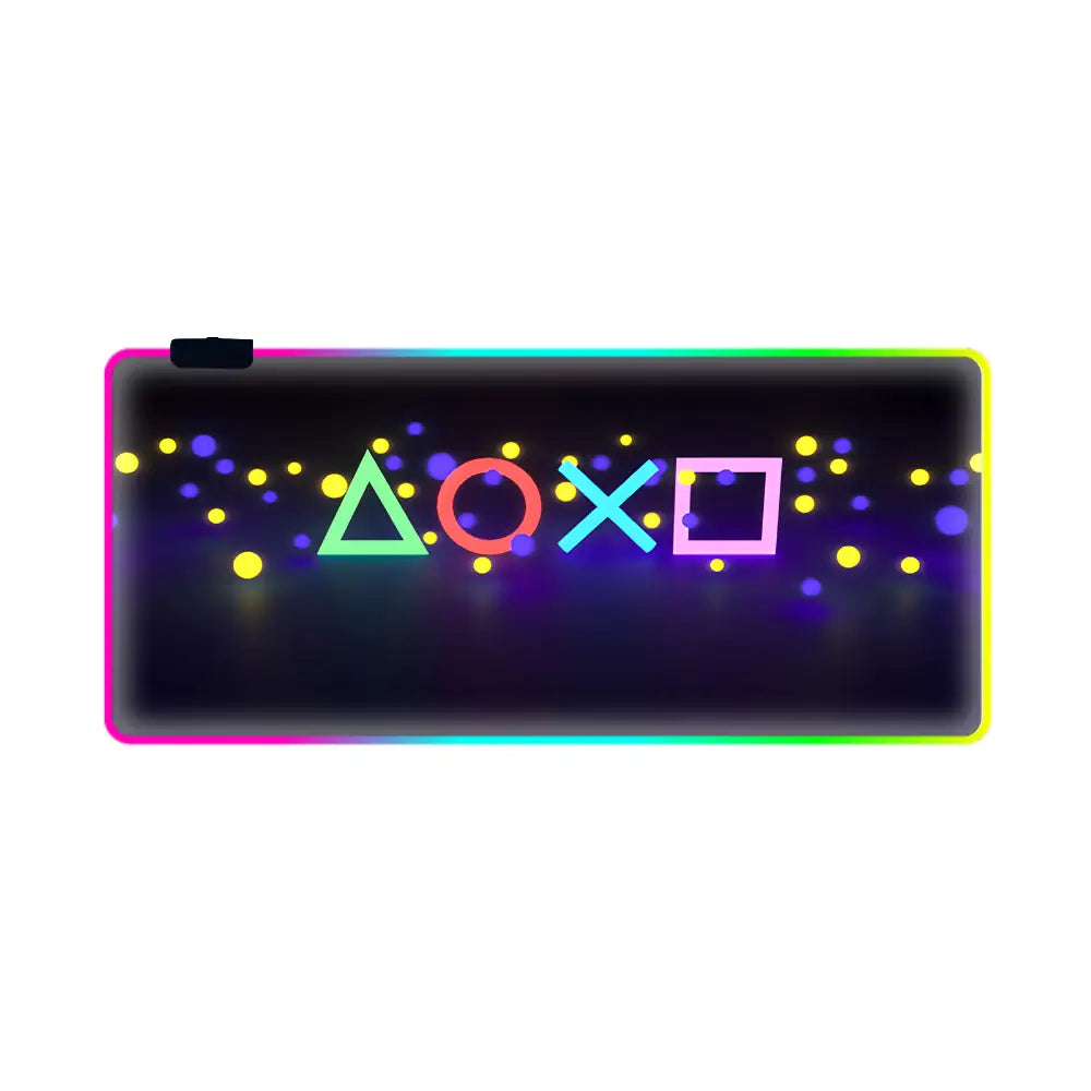 tapis de souris led xxl icône Playstation
