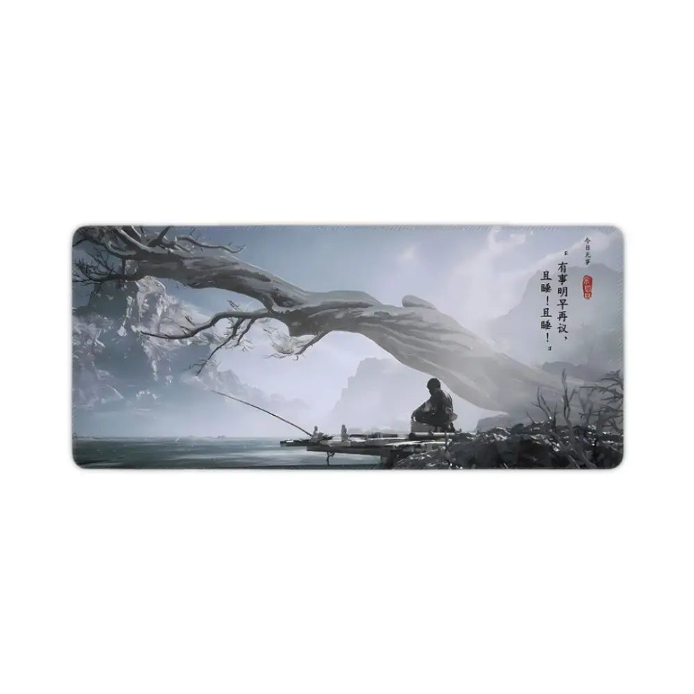 Tapis de souris japon homme solitaire xxl