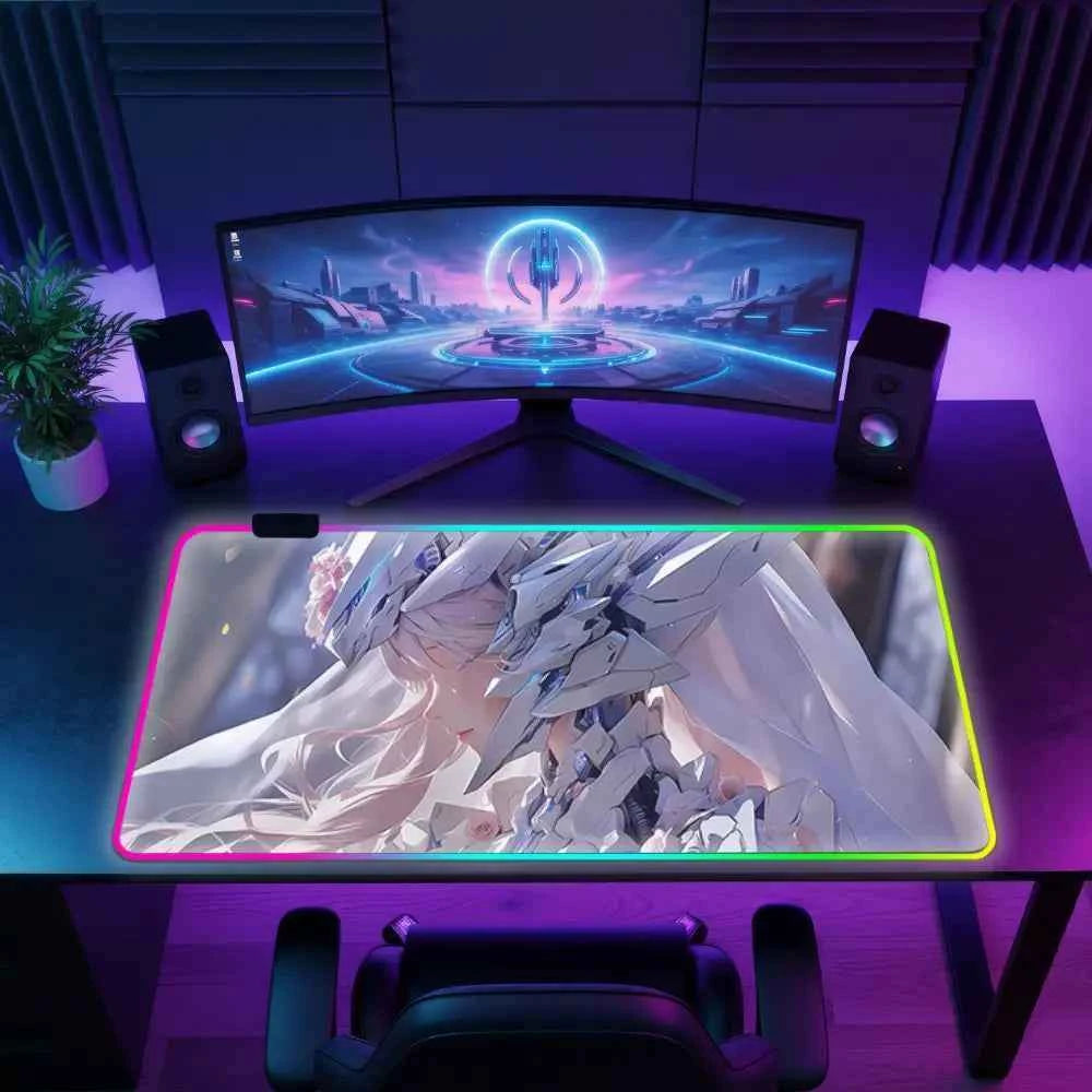 Tapis de souris led mecha envoutant