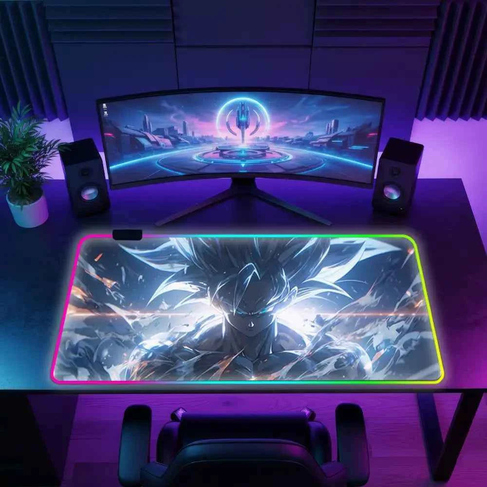 Tapis de souris lumineux goku dragon ball z prime