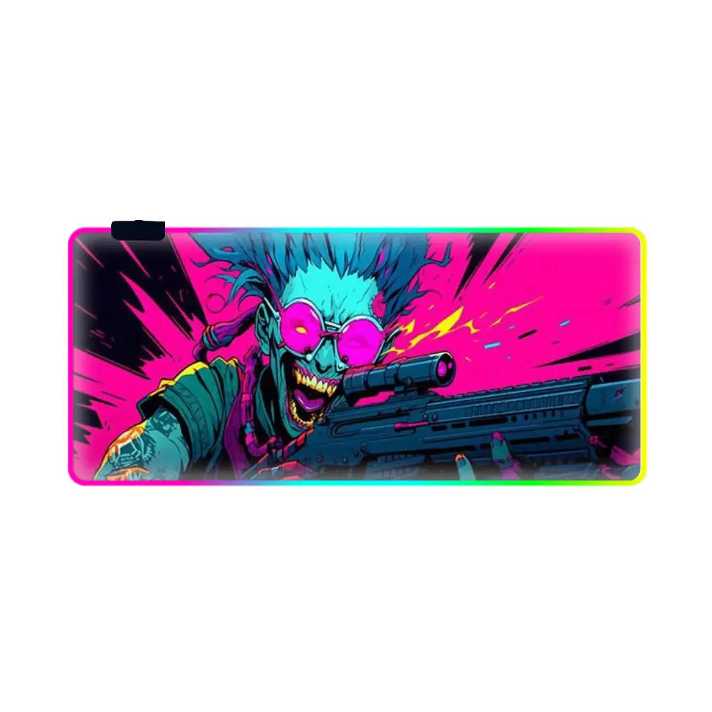 tapis de souris lumineux zombie sniper