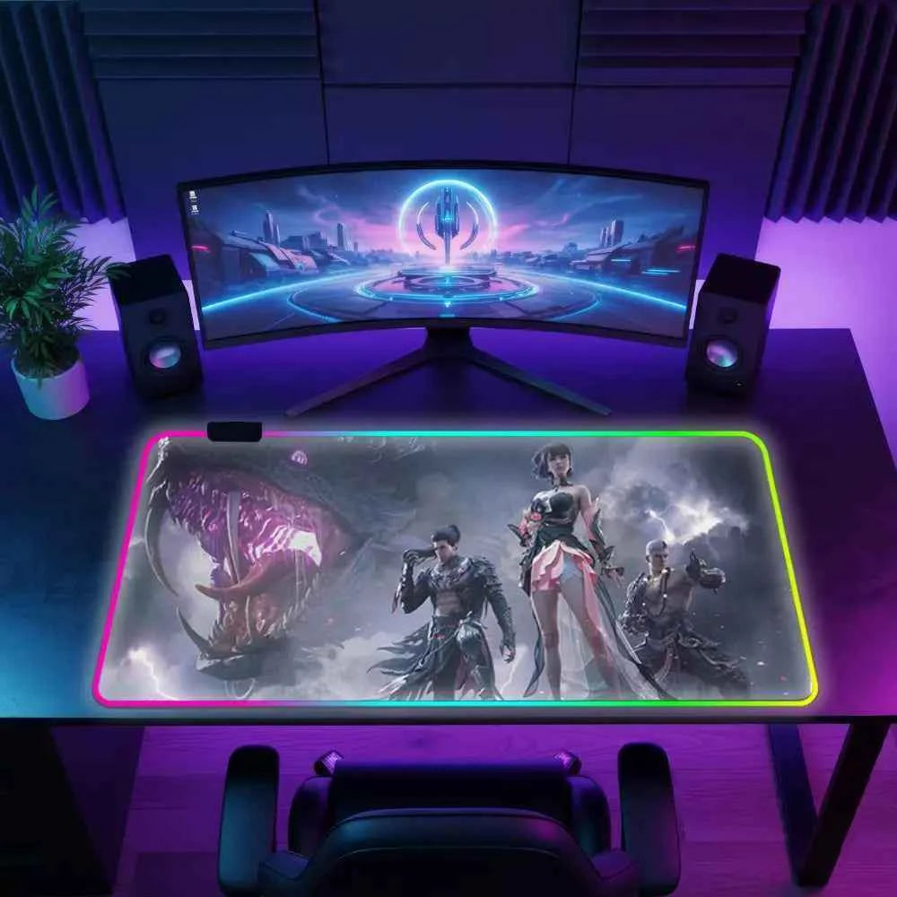 Tapis de souris neon naraka bladepoint