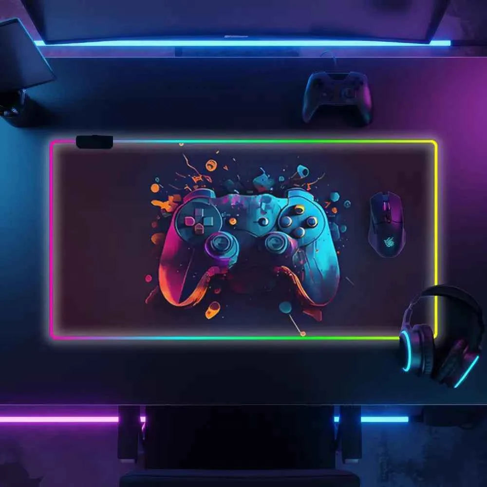Tapis de souris original manette RGB et led