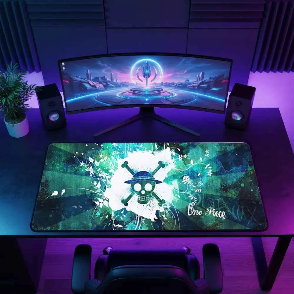 Tapis de souris pour gamer One Piece drapeau