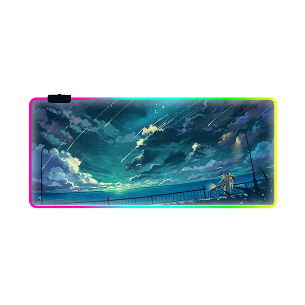 Tapis de souris rgb balade nuit etoiles