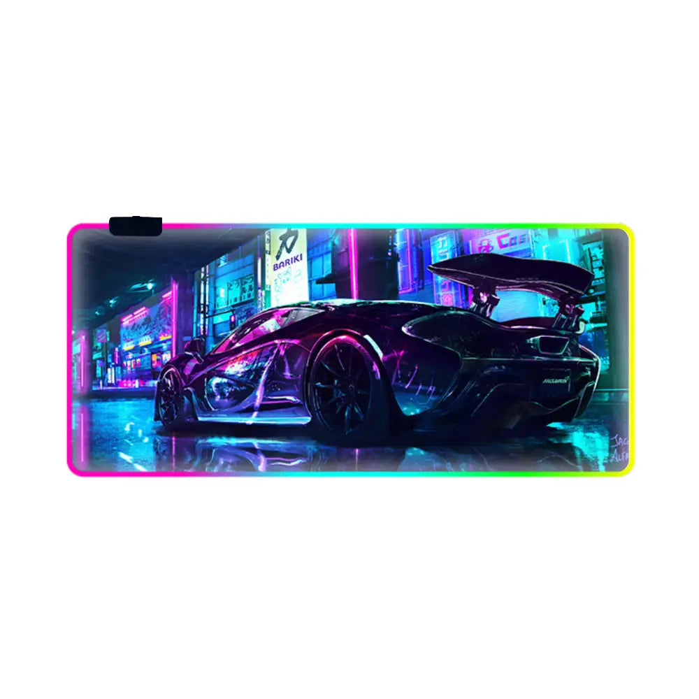 Tapis de souris rgb mclaren p1 neon