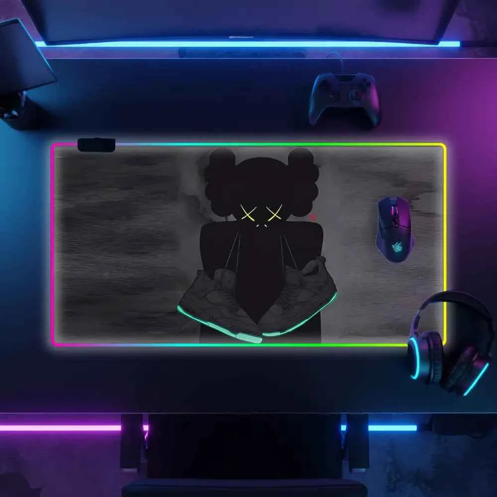 Tapis de souris rgb sneakers fantome sombre