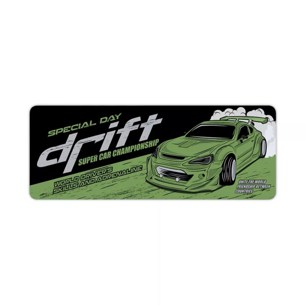 Tapis de souris voiture drift, grande taille et motif réaliste