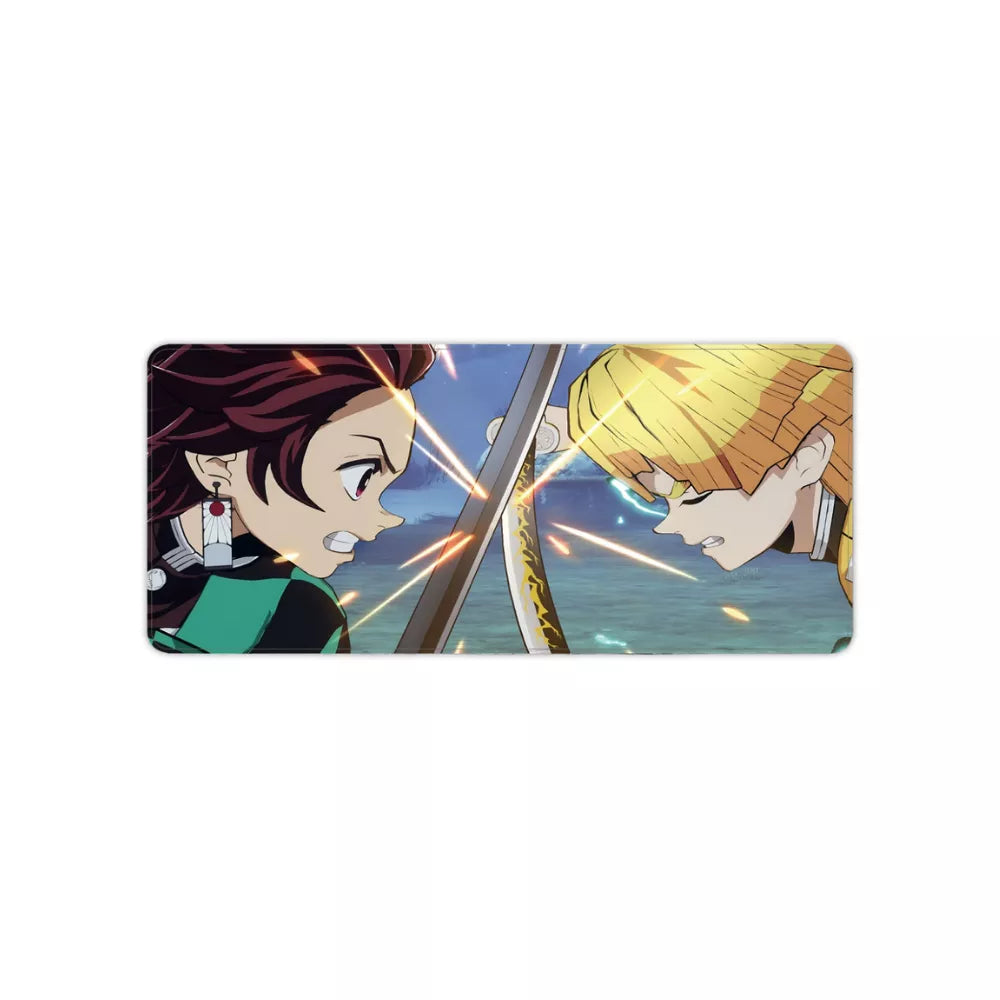 Tapis de souris xl Demon Slayer Zenitsu vs Tanjiro