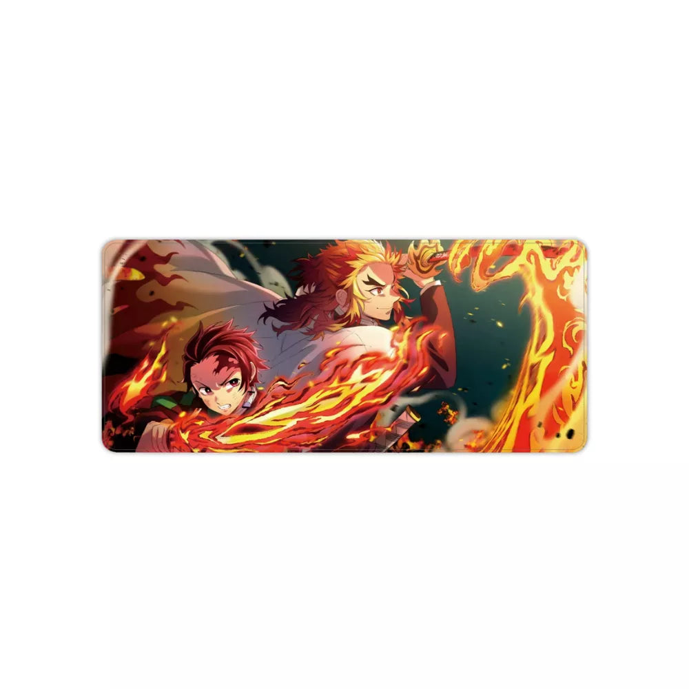 Tapis de souris xxl Demon Slayer Flamme