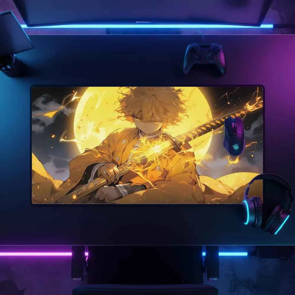 Tapis de souris xxl Demon Slayer Zenitsu