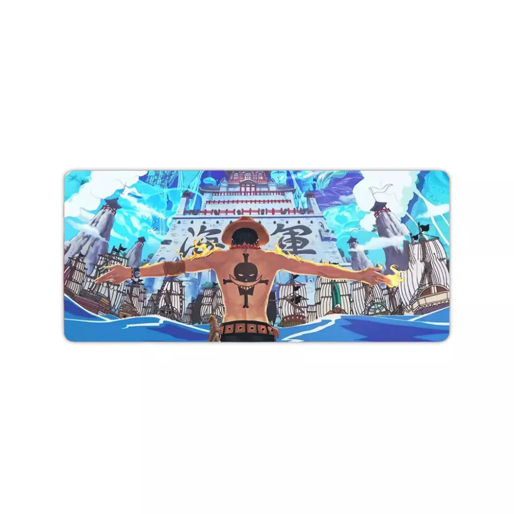 Tapis de souris xxl One Piece Ace nouveau monde