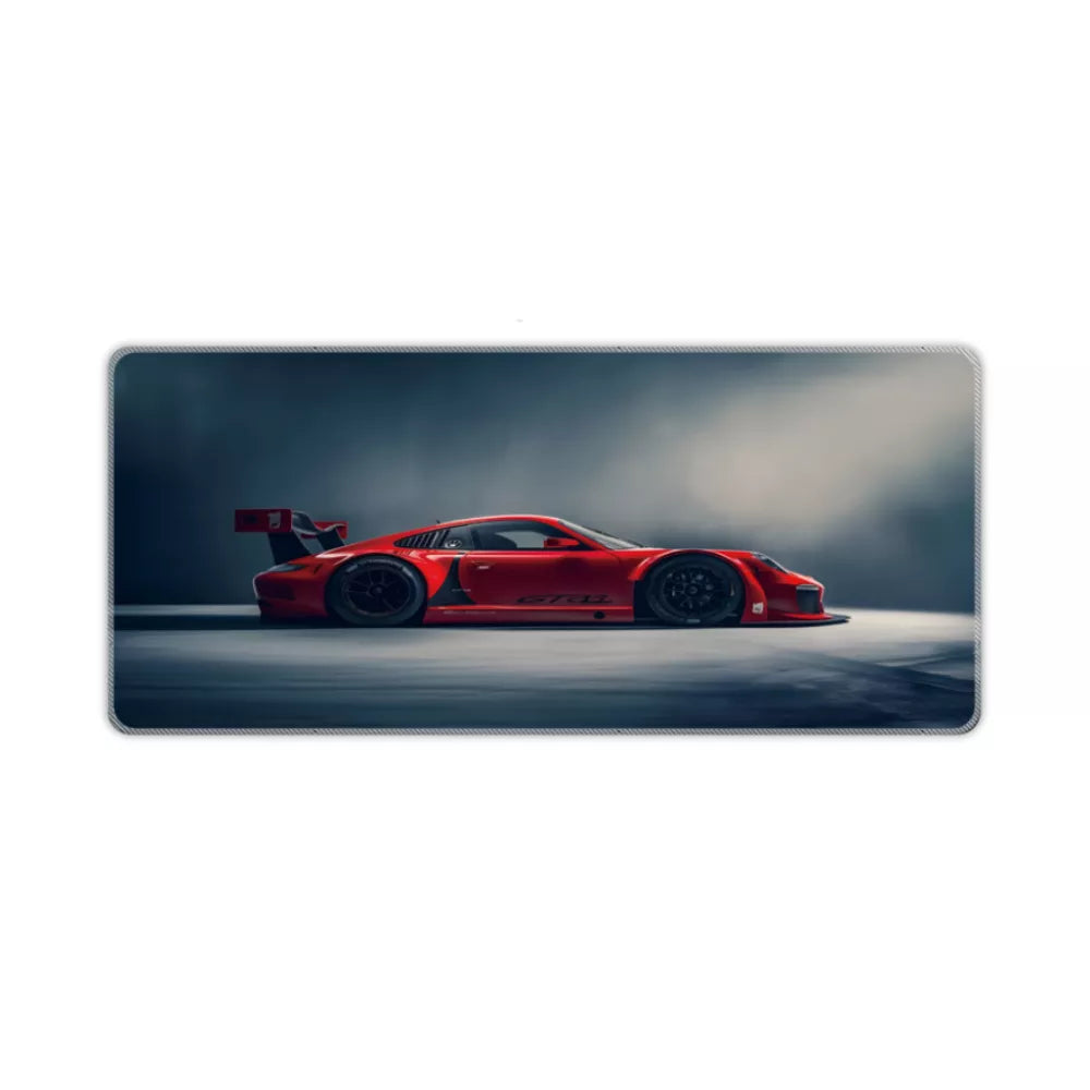 Grand tapis de souris gaming xxl voiture GT3RS Rouge
