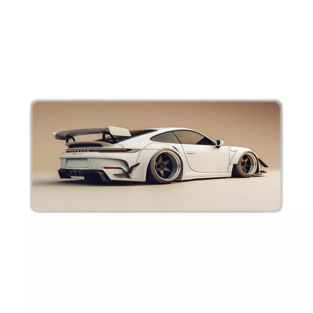 Tapis de souris xxl Porsche blanche