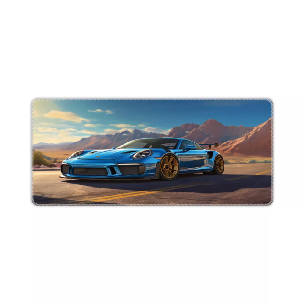 Tapis de souris xxl Porsche bleu
