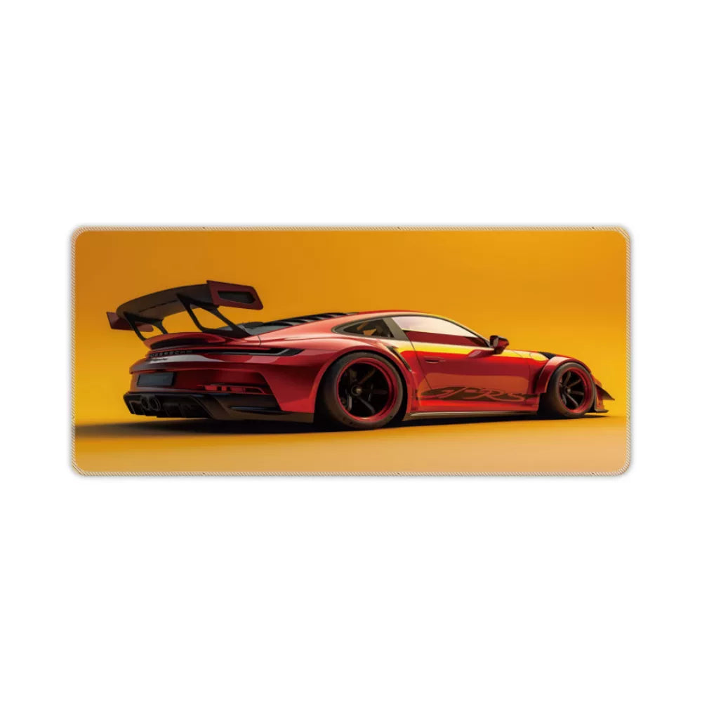 Tapis de souris xxl Porsche rouge